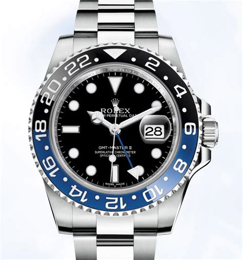 rolex gmt ii black blue bezel|rolex gmt black and gray.